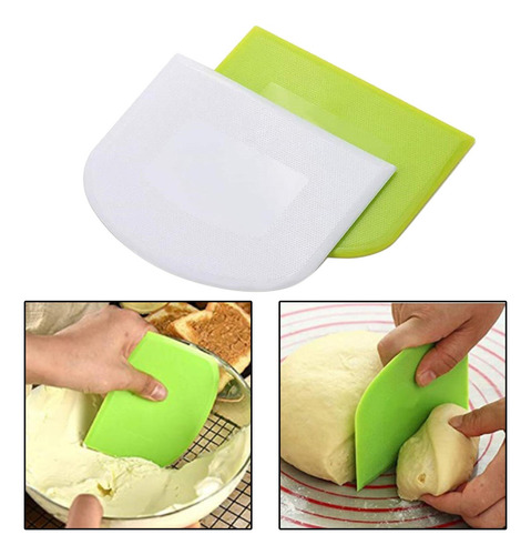 2 X 2-4 Pacotes De Tigela De Massa Raspador Assar 2 Unidades