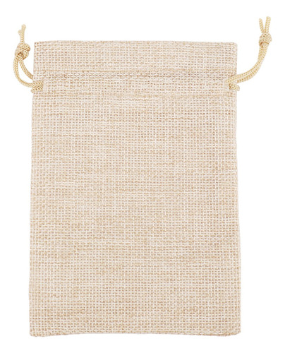 40 Bolsas De Arpillera Con Cordón, 13 Cm X 10 Cm, Joyas De R