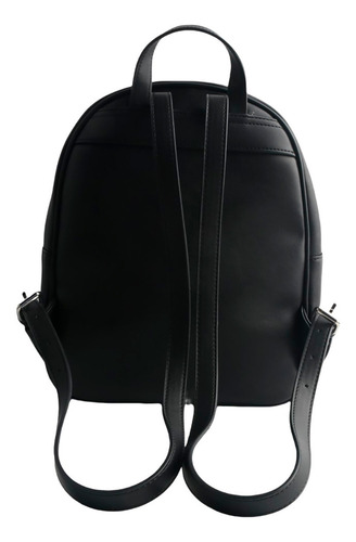 Mochila Urbana De Mujer Las Oreiro 28194 Color Negro Diseño De La Tela Liso