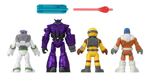 Lightyear Set 4 Figuras Buzz, Zurg, Xl-12, Xl-15 - Imaginext