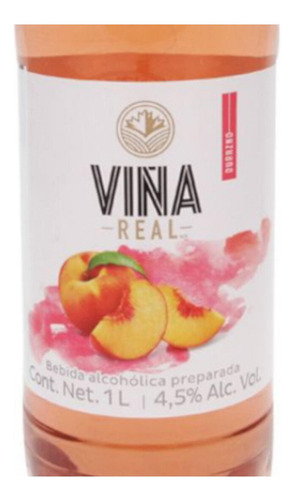Pack De 4 Cooler Viña Real Durazno 1 L