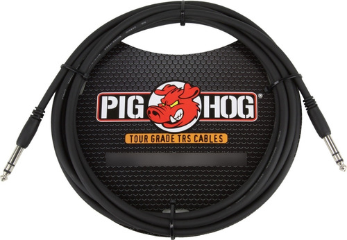 Imagen 1 de 1 de Pig Hog Ptrs15 Cable Plug Trs Estéreo De 4,5 Metros