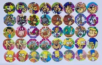 Comprar 40 Tazos -usados- Simpsons Y Hanna Barbera De 1995 L.133