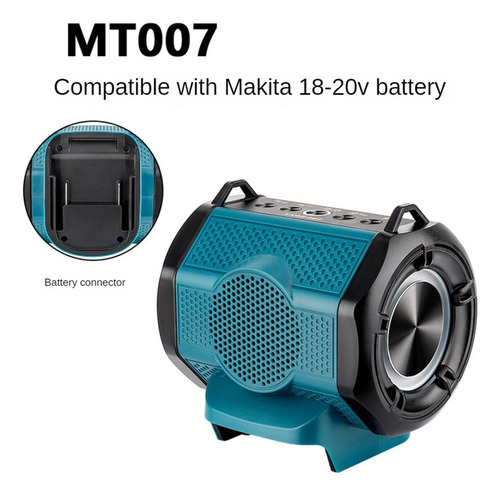 Altavoz Inalámbrico Portátil Compatible Con Baterías De 18v