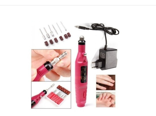 Torno Electrico Profesional Manicura Uñas + Kit De Fresas