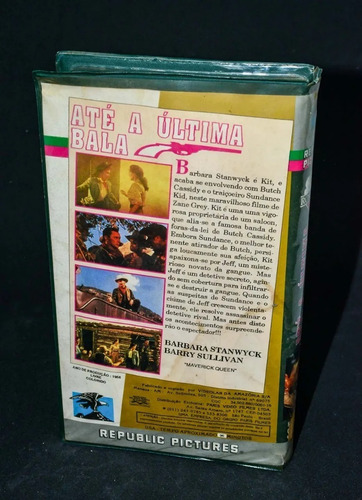 Vhs - Até A Última Bala - Maverick Queen - Faroeste