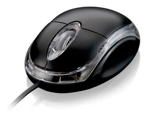 Mouse Óptico Com Conexão Usb Preto