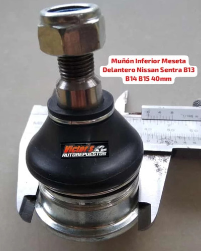 Muñón Inferior Meseta Delante Nissan Sentra B13 B14 B15 40mm