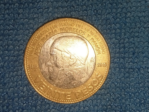 Moneda  $20pesos Bicentenario José María Y Pavón 