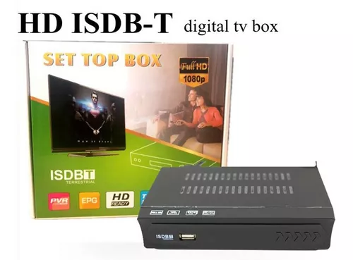Set top box Sintonizador Decodificador Tv Digital Hd 1080p Tdt Isdbt