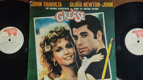 Lp Greasse Jhon Travolta Olivia N Jhon Año 1980 Antiguo 
