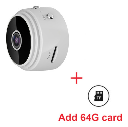 Mini Cámara Videocámara Wifi Hd De 1080p Con Tarjeta De 64 G