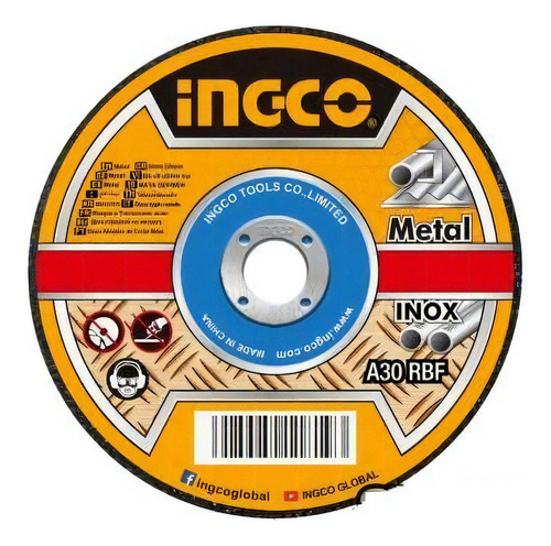 Disco Abrasivo Corte Metal 9 PuLG X 1.6mm Ingco Mcd162301