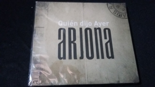 Arjona Quien Dijo Ayer X 2 Cd Balada