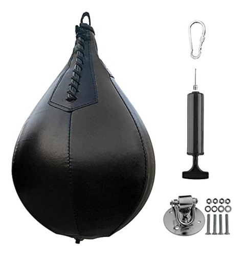 Juego De Boxeo Con Pelota De Boxeo Y Bomba De Cuero Negro Y