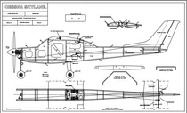 Comprar Planta Aeromodelo Cessna Skylane V2 1,6mt  Todo Em Depron