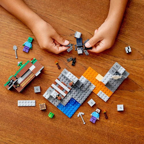 Set Lego Minecraft La Mina Abandonada Con Figuras