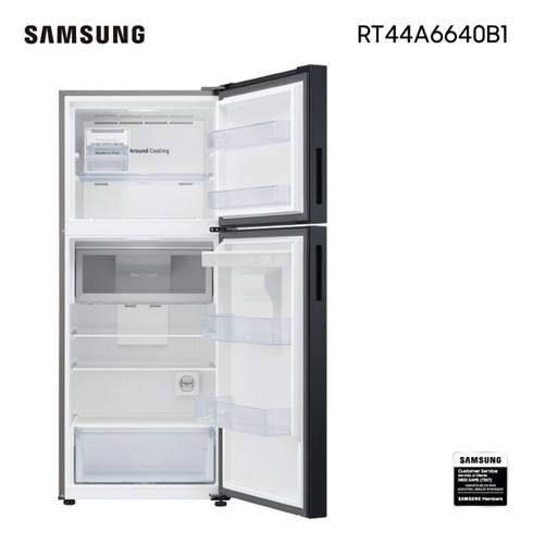 Imagen 4 de 10 de Heladera Inverter Samsung Rt44a6640b1 416 Lt Dispensador
