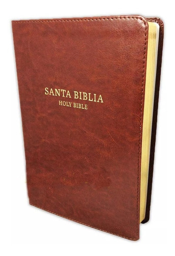Biblia Bilingüe Rvr1960/kjv Imitación Piel Chocolate