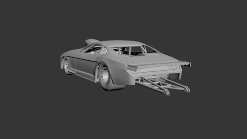 Escultura Mustang 2019 Pro Mod Race Car - ¡lleva La Velocid