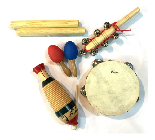 Besser Lt5b Kit Set Percusion Infantil Niños Escuela + Bolso