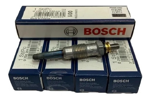 Kit X4 Bujia Precalentamiento Bosch Fiat Fiorino Duna Uno 