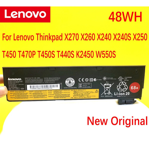 Bateria Lenovo Thinkpad 68+ 48wh T460 T450 T440  Original 