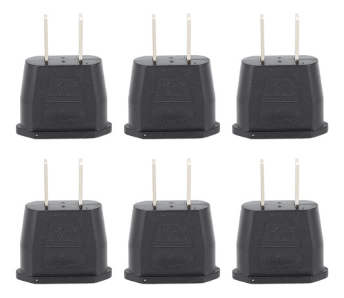 Adaptador To Converter De 10 Piezas, Enchufe Plano De 2 Clav