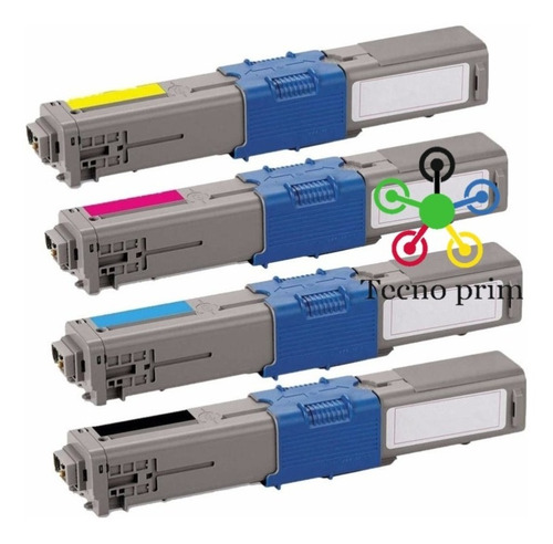 4 Toner Generico Para Oki C330 C331 Mc361 561 362 562