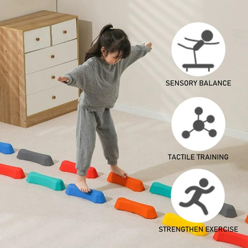 Rainbow Sensory Balancing Stepping Stones