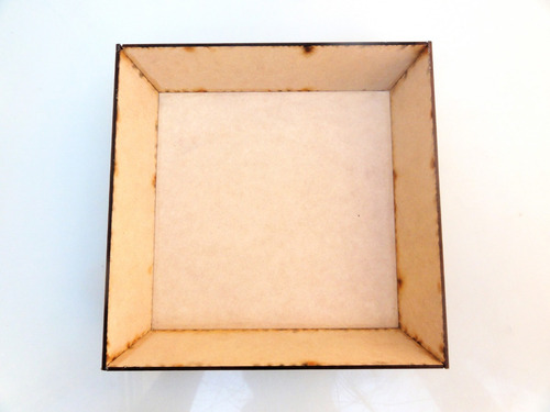 Imagen 3 de 4 de Kit Bandeja Lisa 20x20 X10uni Mdf Fibrofacil Combo Mayor Set