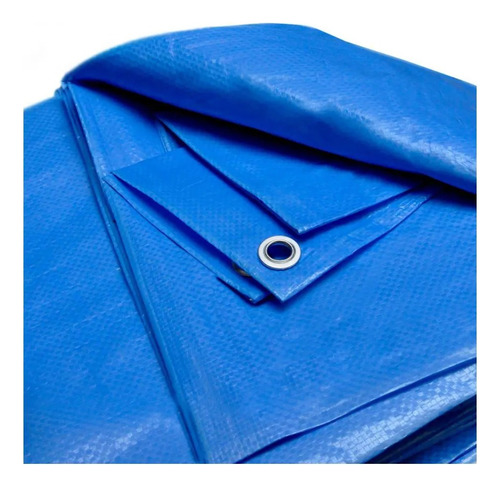Lona Encerado Polietileno 100 Micras 3mx2m Cor Azul Kala