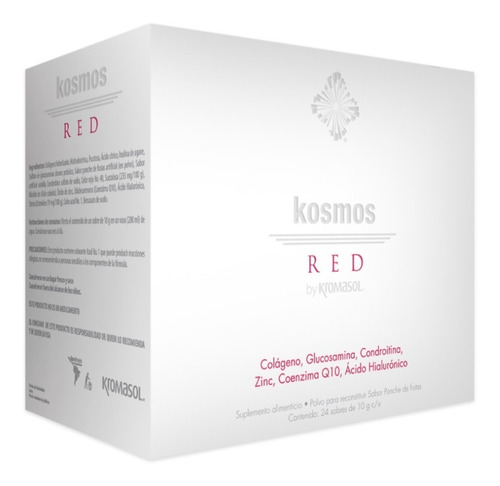 Kosmos Red By Kromasol polvo dabor ponche frutal 24 sobres