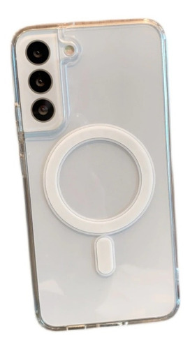 Kit Funda Transparente + Mica Camara Para Galaxy S23 Magsafe