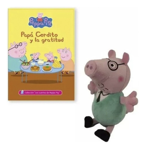 Peppa Pig Papá Cerdito Libro De Cuentos + Peluche