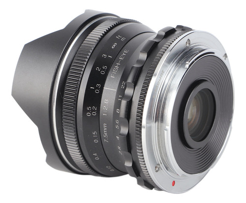 Lente F2.8 Fisheye De 7,5 Mm, Grande Angular, Fixada Manualm