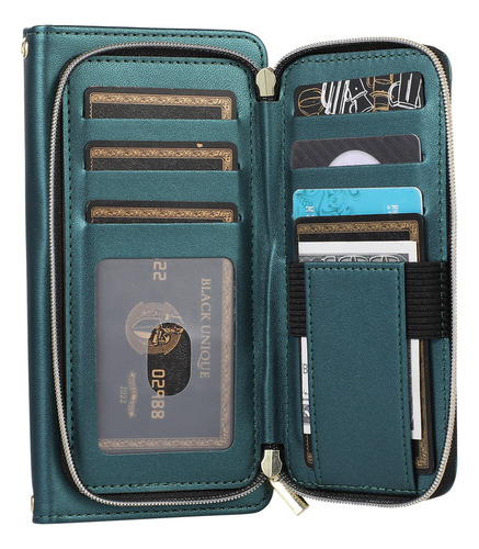 Funda Para Xiaomi 14/ 14 Pro/14t, Tarjetero Con Cremallera, Bolso, Elegante Funda Tipo Cartera
