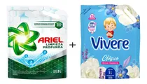 Comprar Jabón Liquido Para La Ropa Ariel + Suavizante Vivere 