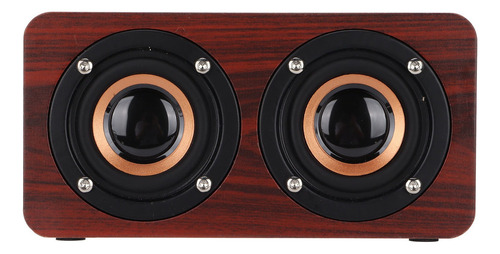 Alto-falante Bluetooth De Madeira Subwoofer Sem Fio Retro Au