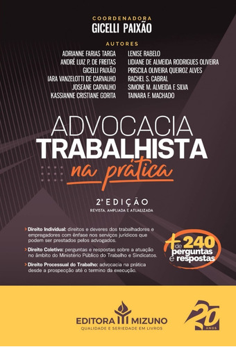 Advocacia Trabalhista Na Prática 2ª Edição - - 2022