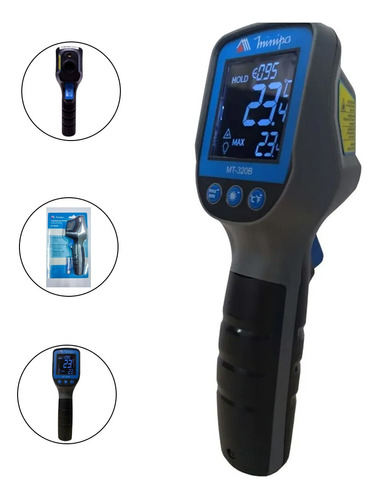 Termômetro Digital Mira Laser - 50 A +600ºc - Mt-320b Minipa