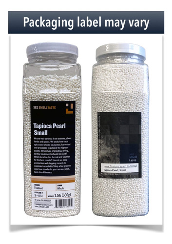 Tapioca Perla Pequeña Original, 700 Gramos. Sin Marca.