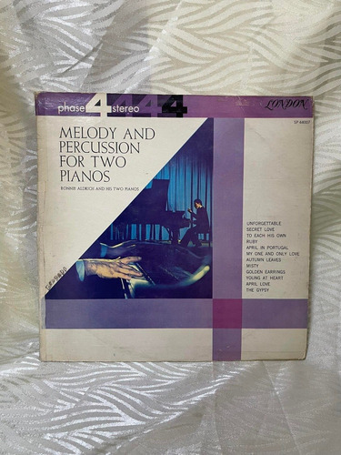 Melody And Percussion For Two Pianos Disco Lp Vinilo Acetato