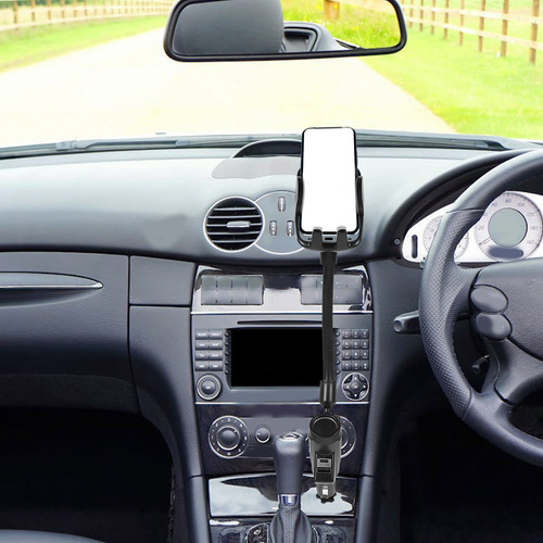 Soporte De Coche Con Doble Puerto Usb Para Teléfono Móvil, C