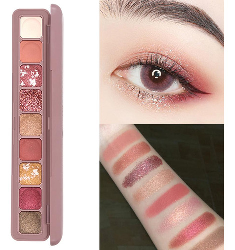 Paleta De Sombras De Ojos 9color Matte Maquillaje Para