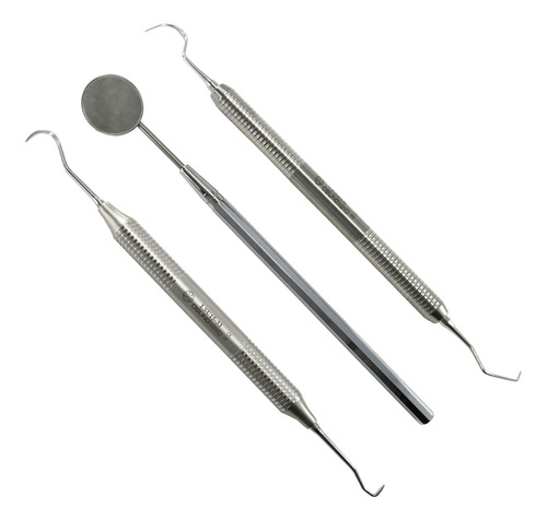 Set De Raspador Y Eliminador De Sarro Dental, De Acero Inoxi