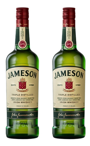 Whiskey Jameson Whisky Importado Irlanda 700ml X2 - Gobar®