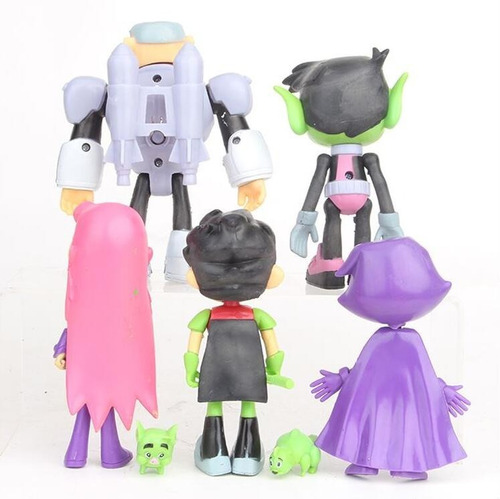 Teen Titans Go Jovenes Titanes Set X 5 + Accesorios!