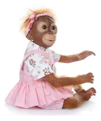 Bebé Reborn Chango Flexible De Vinilo De Silicona 52cm