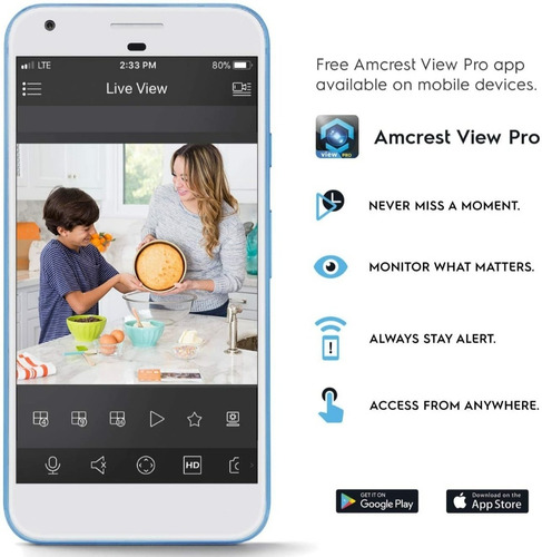 Amcrest Camara Robot Inteligente Alexa 4mp App Own